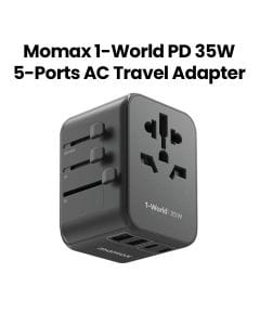 Momax 1World PD35W 5 Ports AC Travel Charger - Black |UA9D