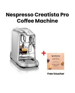 Nespresso Creatista Pro J620 Espresso Capsule Coffee Machine | Stainless Steel | J620-ME-ME-NE CR
