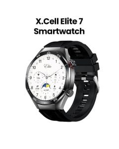 Xcell Elite7 Smartwatch Gunframe with Black Silicon Strap - Gunmetal | XL-WCH-ELITE7-GUNF