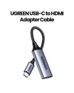 UGREEN USB-C to HDMI Adapter Cable 4K 60Hz Thunderbolt 3 Type C HDMI 2.0 Converter - Grey | UG-USBC-HDMI-CM297-ADP
