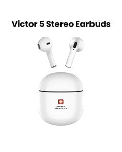 Swiss Military TWS Victor5 Stereo Earbuds - White |SM-TWS-VICTOR5