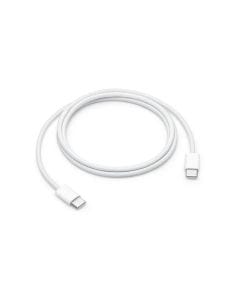 Apple 60W USB-C Charge Cable 1M, Fast Charging, USB-C to USB-C Connectivity, Woven Durable Design & Apple Device Compatibility | White - MW493ZM/A