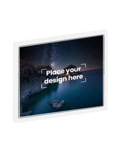 A3 Photo Lighted Frame Printed with Your Personalized Design - White