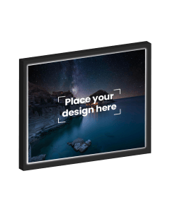 A3 Photo Lighted Frame Printed with Your Personalized Design - Black