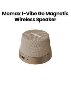 Momax 1-Vibe Go Magnetic Wireless Speaker | Coffee | BS6HKL2