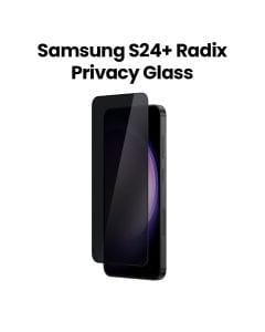 Amazingthing Radix Privacy Glass Screen Protector for Samsung S24+ – Black | S24PPRCGLA