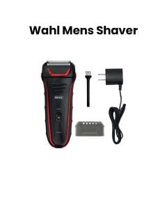 Wahl Men’s Electric Shaver Wet/Dry Rechargeable Waterproof – Red & Black | 7064-027