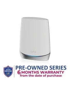 Netgear Orbi Tri-Band Mesh WiFi 6 Router – White | RBR50 (Open Piece - A Grade)