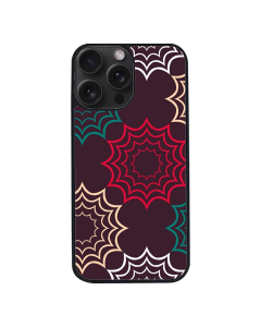 iPhone 15 Pro Max Black Case  Printed With Geometric Pattern