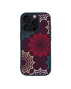 iPhone 16 Pro Max Black Case  Printed With Geometric Pattern