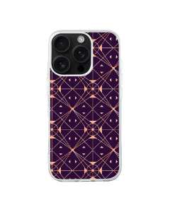 iPhone 16 Pro Max Transparant Case Printed With Gradient Art Deco Pattern