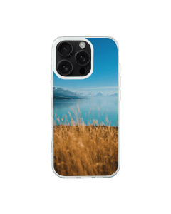 iPhone 16 Pro Transparant Case Printed With Vertical Shot Lake Pukaki Mount Cook