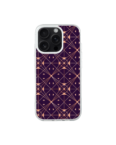 iPhone 16 Pro Transparant Case Printed With Gradient Art Deco Pattern