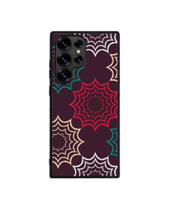 Samsung S25 Ultra Black Case  Printed With Geometric Pattern