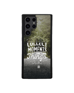 Samsung S24 Ultra Black Case  Printed With Travel Lettering Background With Photo