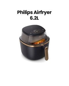 Philips Series 3000 Airfryer See-Through Basket 4.2L | Black | NA322/09