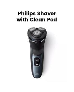 Philips Shaver with Quick Clean Pod and Pouch | S3144/00