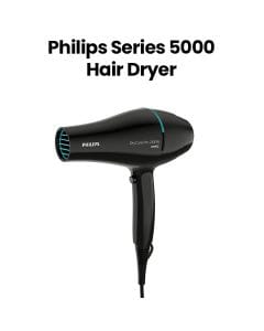 Philips Series 5000 Hair Dryer + Professional Motor | Black | BHD272/03