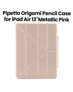 Pipetto Origami #3 Pencil Case for iPad Air 13" (2024) | Metallic Pink | P053-126-AE