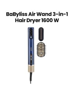 BaByliss Air Wand 3-in-1 Hair Styler Straightener & Hot Air Brush | Blue | AS6550SDE