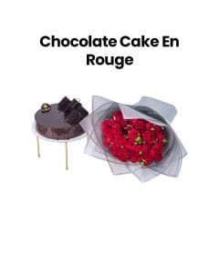 Chocolate Cake En Rouge | Red & Brown