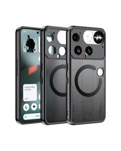 Nothing Phone 3 Shockproof Soft Cover with Acrylic Back MagSafe Compatible | Transparent