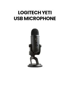 Logitech USB Microphone for Creators Recording/Streaming/Podcasting | Black | 988-000448 Yeti