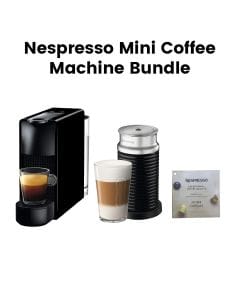 Nespresso Mini Essenza Coffee Machine & Aeroccino 3 Bundle – Black | GNN133MCL00173
