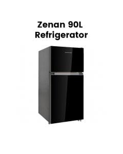 Zenan Refrigerator 90L – Black Glass | ZBC-U89BG