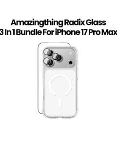 AmazingThing Radix 3-in-1 Bundle for iPhone 17 Pro Max (Mag Case + 3D Privacy Glass + Clear Lens)