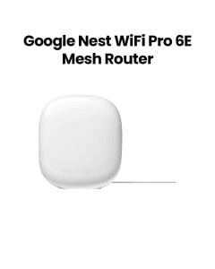 Google Nest WiFi Pro Mesh Router WiFi 6E Fast Speed Whole-Home Coverage (1-Pack) | Snow | GA03030