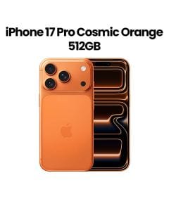 Apple iPhone 17 Pro 12GB RAM 512GB Storage 6.3 Inch, Super Retina XDR, Water and Dust Resistant - Cosmic Orange - MG8A4AH/A