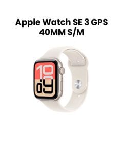 Apple Watch SE 3 GPS 40mm Starlight Aluminium Case with Starlight Sport Band S/M | MEH34AF/A