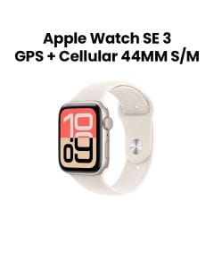 Apple Watch SE 3 GPS + Cellular 44mm Starlight Aluminium Case with Starlight Sport Band S/M | MEPE4AF/A