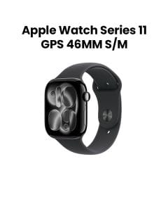 Apple Watch Series 11 GPS S/M 46mm, Always On Retina Display, All Day Battery Life - Jet Black Aluminium Case With Black Sport Band - MEUW4AF/A