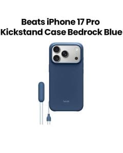Apple Beats Kickstand Case With MagSafe For iPhone 17 Pro, Camera Control, Slim And Lightweight Design, Soft Microfiber Interior - Bedrock Blue - MGTP4LL/A