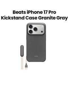 Apple Beats Kickstand Case With MagSafe For iPhone 17 Pro, Camera Control, Slim And Lightweight Design, Soft Microfiber Interior - Granite Gray - MGY74LL/A