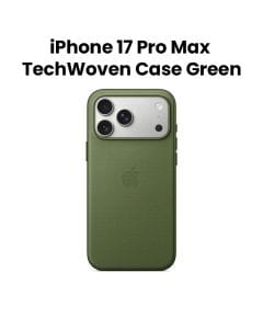 Apple TechWoven Case With MagSafe For iPhone 17 Pro Max, Durable Woven Fabric Design, Lightweight Comfort, Enhanced Grip - Green - MGFD4ZM/A