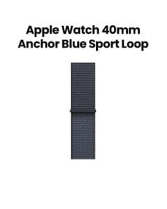 Apple Sport Loop 40mm, Lightweight And Breathable Design, Secure Fit Mechanism, Sustainable Materials - Anchor Blue - MFF64ZM/A