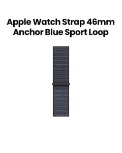 Apple Sport Loop 46mm, Lightweight And Breathable Design, Secure Fit Mechanism, Sustainable Materials - Anchor Blue - MFFH4ZM/A