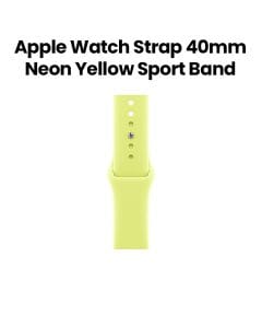 Apple Sport Band 40mm S/M, Soft And Comfortable Feel, Lightweight Design, Sweat And Water Resistant - Neon Yellow - MFFT4ZM/A