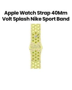 Apple Nike Sport Band M/L 40mm, Long Lasting Performance, Smooth Finish Designed, Comfortable Fit, Easy To Install - Volt Splash - MG9W4ZM/A