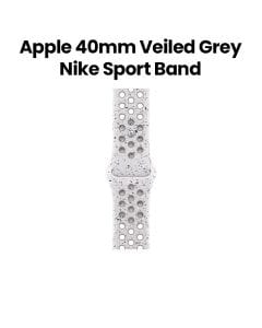 Apple Nike Sport Band S/M 40mm, Long Lasting Performance, Smooth Finish Designed, Comfortable Fit, Easy To Install - Veiled Gray - MGA04ZM/A