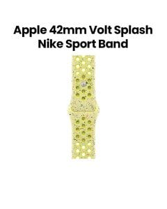 Apple Nike Sport Band S/M 42mm, Pin-And-Tuck Closure, Durable And Lightweight Design - Volt Splash - MGA94ZM/A
