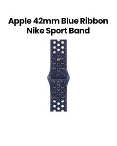 Apple Nike Sport Band S/M 42mm, Lightweight And Comfortable Fit, Breathable Design, High-Performance Material - Blue Ribbon - MGAV4ZM/A