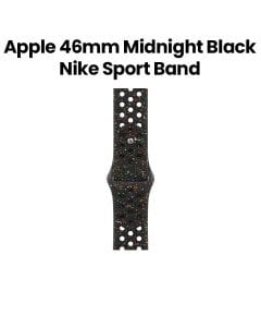 Apple Nike Sport Band S/M 46mm, Pin-And-Tuck Closure, Durable And Lightweight Design - Midnight Black - MGC24ZM/A