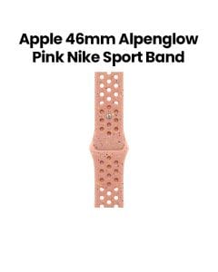Apple Nike Sport Band S/M 46mm, Pin-And-Tuck Closure, Durable And Lightweight Design - Alpenglow Pink - MGC64ZM/A