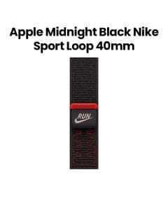 Apple Nike Sport Loop 40mm, Soft Woven Texture, Durable And Flexible Design - Midnight Black - MGCP4ZM/A