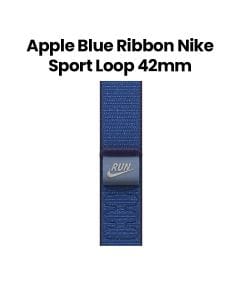 Apple Nike Sport Loop 42mm, Hook-And-Loop Fastener, Gentle Weave Texture, Secure And Adjustable Fit - Blue Ribbon - MGD14ZM/A