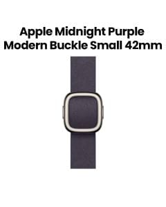 Apple Modern Buckle Small 42mm, Secure Magnetic Buckle, Flexible Wear Comfort, Refined Material Finish - Midnight Purple - MGG64ZM/A